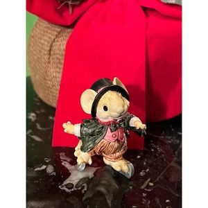 Little Cheesers' Christmas Mouse Daddy Ice Skating by Ganz 05307